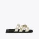 Kurt Geiger Eagle Cut Out Sandal - Gold Combination