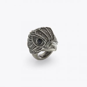 Kurt Geiger Eagle Chunky Ring - Gunmetal