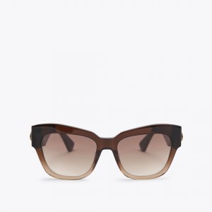 Kurt Geiger Small Kensington Butterfly Sunglasses - Brown