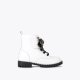 Kurt Geiger Kensington Strap Bow Boot - Bone