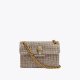 Kurt Geiger Mini Fabric Kensington Bag - Beige