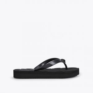 Kurt Geiger Kensington Quilted Sandal - Black