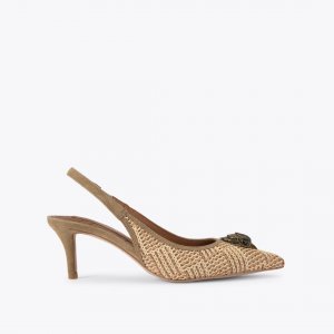 Kurt Geiger Belgravia Sling Back Heel - Beige Combination
