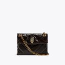 Kurt Geiger Mini Leather Kensington Bag - Dark Brown