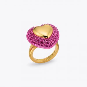 Kurt Geiger Heart Ring - Gold