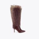 Kurt Geiger Kensington Knee High Boot - Wine Combination