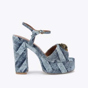 Kurt Geiger Kensington Platform Heel - Denim