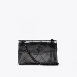 Kurt Geiger Mini Vinyl Kensington Drench Bag - Black