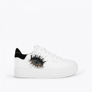 Kurt Geiger Laney Evil Eye Sneaker - White