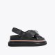 Kurt Geiger Orson Cross Strap Sandal - Black