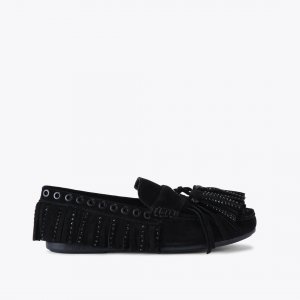 Kurt Geiger Tassel Moccasin Loafer - Black