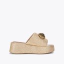Kurt Geiger Chelsea Platform Mule Sandal - Beige Combination