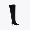 Kurt Geiger Chelsea Block Over The Knee Boot - Black