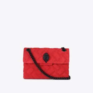 Kurt Geiger Mini Leather Kensington Bag - Red