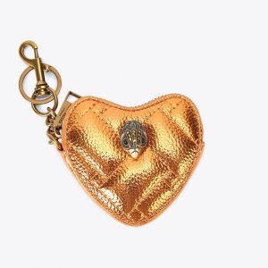 Kurt Geiger Kensington Heart Charm - Orange