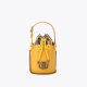 Kurt Geiger Small Chelsea Round Bucket Bag - Mustard