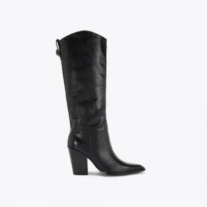 Kurt Geiger Billy Western Knee Boot - Black