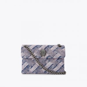 Kurt Geiger Mini Denim Kensington Bag - Pink Combination