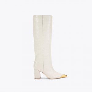 Kurt Geiger Regent Cap Knee Boot - Bone
