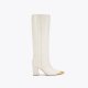 Kurt Geiger Regent Cap Knee Boot - Bone