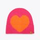 Kurt Geiger Intasia Heart Beanie - FUSHIA