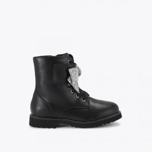 Kurt Geiger Kids Mini Kensington Bow Boot - Black