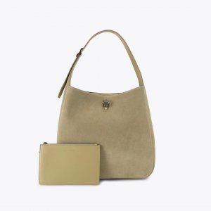 Kurt Geiger Large Bond Hobo Bag - Pale Green