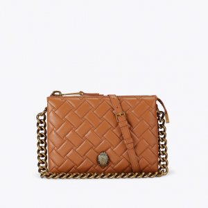 Kurt Geiger Kensington Pouch Bag - Tan Combination