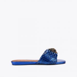 Kurt Geiger Kensington Flat Sandal - Blue