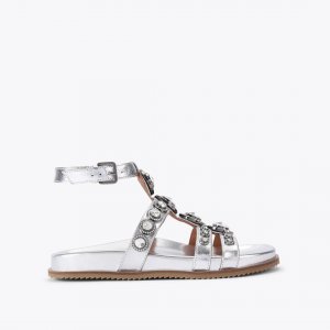 Kurt Geiger Octavia Gladiator Sandal - Silver