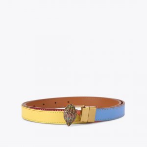 Kurt Geiger Reversible Eagle Belt - Tan Combination