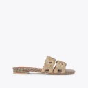 Kurt Geiger Crystal Chain Flat Sandal - Gold Combination