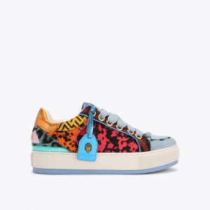 Kurt Geiger Southbank Tag Sneaker - Blue Dark Combination