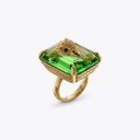 Kurt Geiger Extra Large Cocktail Ring - Mid Green