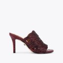 Kurt Geiger Crystal Chain Heel - Wine