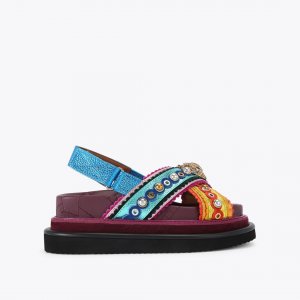 Kurt Geiger Orson Cross Scallop Sandal - Multi / Other