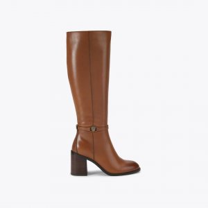 Kurt Geiger Shoreditch Block Knee Boot - Tan
