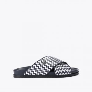Kurt Geiger Baron Sandal - WHITE NAVY
