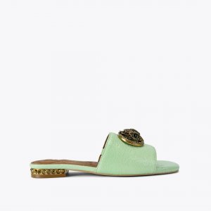 Kurt Geiger Chelsea Flat Sandal - PALE GREEN
