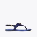 Kurt Geiger Kensington Flat Slingback - Blue Dark Combination