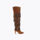 Kurt Geiger Shoreditch Over The Knee Boot - Tan Combination