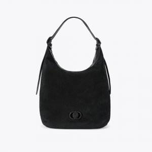Kurt Geiger Large Chelsea Drench Soft Hobo - Black