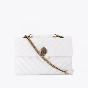 Kurt Geiger Xxl Leather Kensington Bag - White