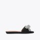 Kurt Geiger Kensington Bow Flat Sandal - Black