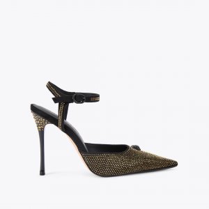Kurt Geiger Eagle Point Ankle Strap Heel - Black Combination