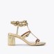 Kurt Geiger Regent Block Gladiator Heel - Gold