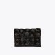 Kurt Geiger Mini Velvet Kensington Bag - Dark Brown