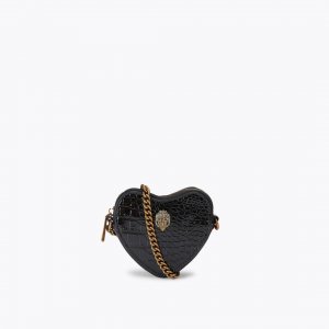 Kurt Geiger Micro Heart Cross Body Bag - Black