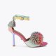 Kurt Geiger Pom Pom Tie Ankle Heel - Multi / Other