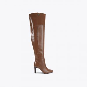 Kurt Geiger Shoreditch Over Knee Boot - Mid Brown